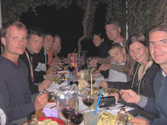 grupa w restauracji