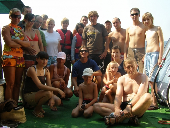 Przemek dwukrotnie odwiedził naszą  chorwackiej szkolę windsurfingu. I żadna w tym nasza zasługa, ale stara znajomość z kolegą z kadry - Mirkiem Małkiem.